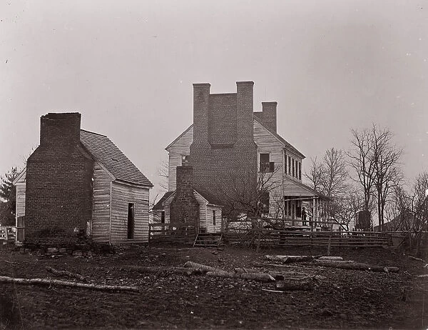 Lewis House. Battlefield of Bull Run, 1861-62. Creator: George N. Barnard