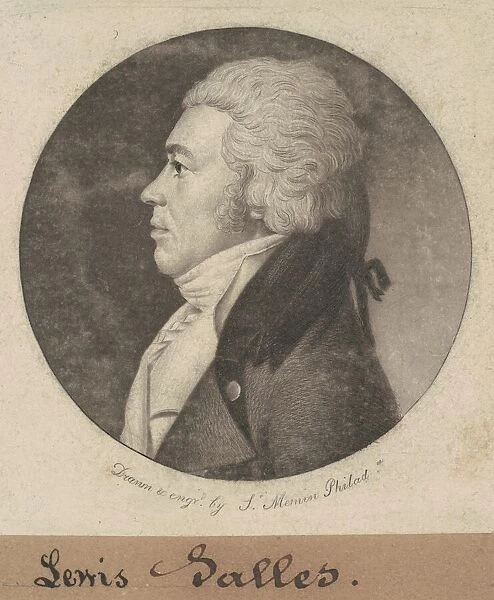 Lewis Salles, 1801. Creator: Charles Balthazar Julien Fevret de Saint-Memin