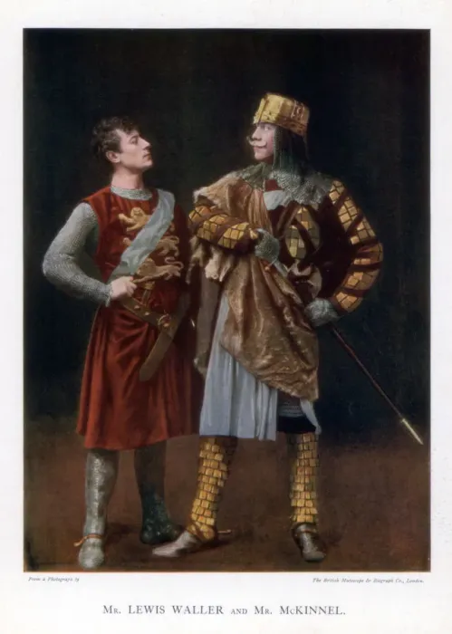 Framed Print : Lewis Waller and Mr McKinnel, English actors, 1901. Artist: British Mutoscope Framed Print : Lewis Waller and Mr McKinnel, English actors, 1901. Artist: British Mutoscope