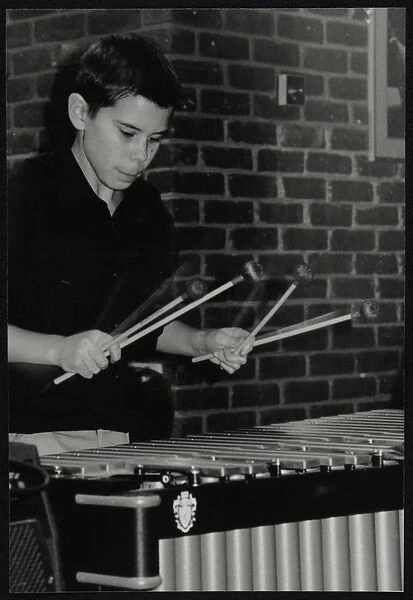 Lewis Wright playing the vibraphone at The Fairway, Welwyn Garden City, Hertfordshire, 2003