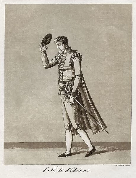 'L'Habit d'Ekolsund' - Lord in Gustaf III's so-called Ekolsundsdräkt, 1780s. Creator: J F Martin. 'L'Habit d'Ekolsund' - Lord in Gustaf III's so-called Ekolsundsdräkt, 1780s. Creator: J F Martin