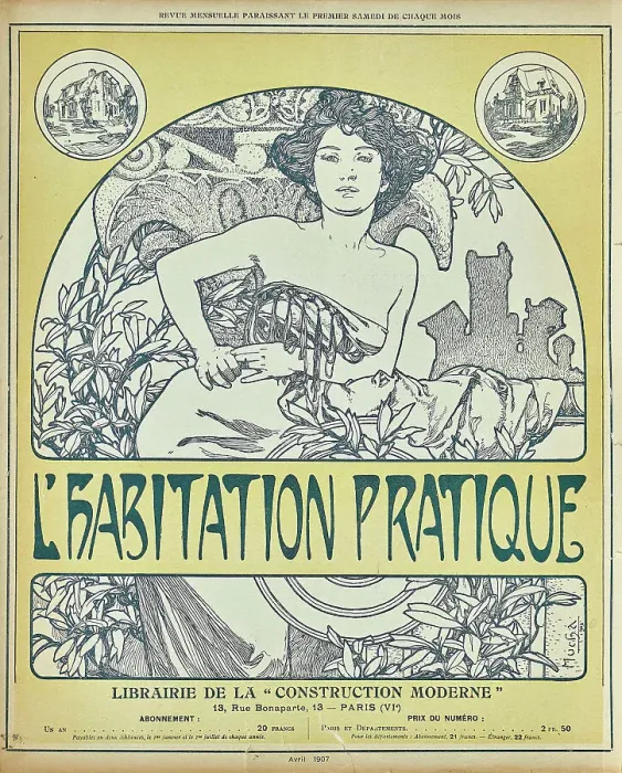 Framed Print : L'Habitation Pratique, 1906-1909. Creator: Mucha; Alfons Marie (1860-1939) Framed Print : L'Habitation Pratique, 1906-1909. Creator: Mucha; Alfons Marie (1860-1939)