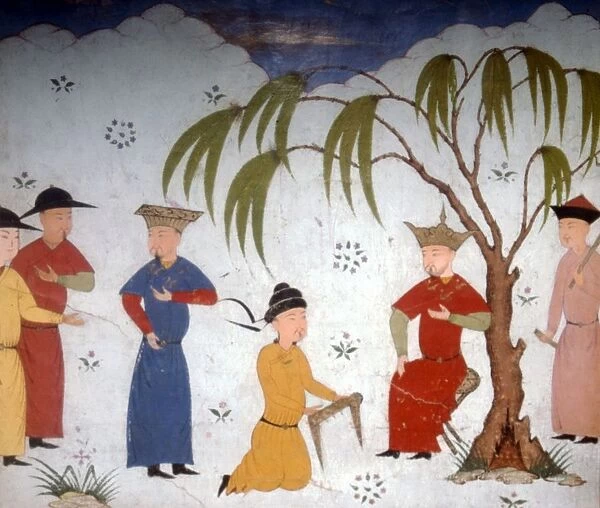 Li-ta-chih and Maksun, present history books to Uljaytu, c14th-15th century