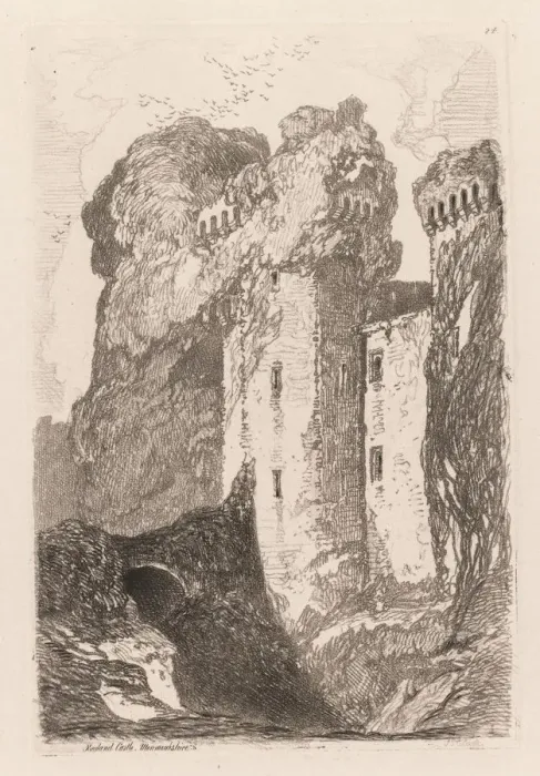 Framed Print : Liber Studiorium: Ragland Castle, Monmouhshire, 1838. Creator: John Sell Cotman (British Framed Print : Liber Studiorium: Ragland Castle, Monmouhshire, 1838. Creator: John Sell Cotman (British