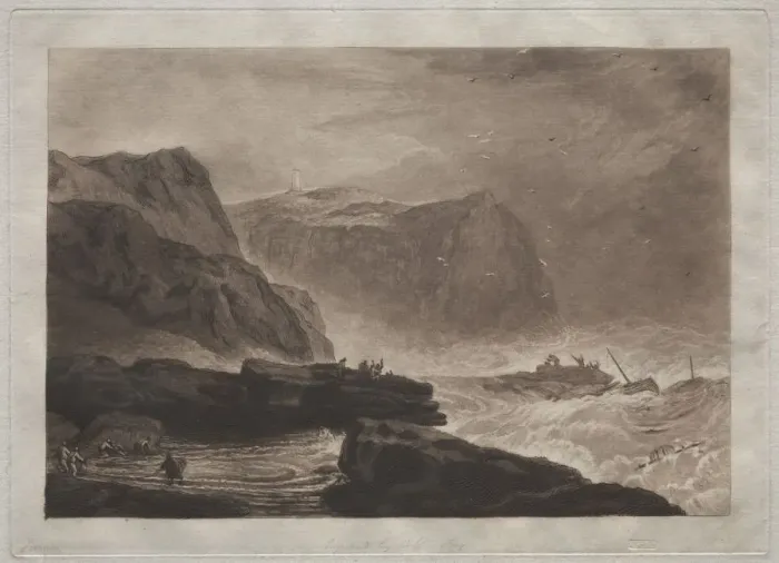 Framed Print : Liber Studiorum: Coast of Yorkshire, near Whitby. Creator: Joseph Mallord William Turner (British Framed Print : Liber Studiorum: Coast of Yorkshire, near Whitby. Creator: Joseph Mallord William Turner (British
