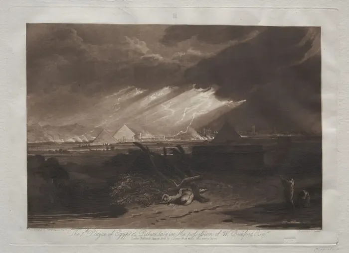 Framed Print : Liber Studiorum: The Fifth Plague of Egypt. Creator: Joseph Mallord William Turner (British Framed Print : Liber Studiorum: The Fifth Plague of Egypt. Creator: Joseph Mallord William Turner (British