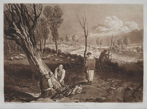 Liber Studiorum: Hedging and Ditching. Creator: Joseph Mallord William Turner (British, 1775-1851)