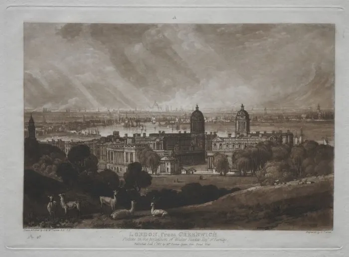Framed Print : Liber Studiorum: London from Greenwich. Creator: Joseph Mallord William Turner (British Framed Print : Liber Studiorum: London from Greenwich. Creator: Joseph Mallord William Turner (British