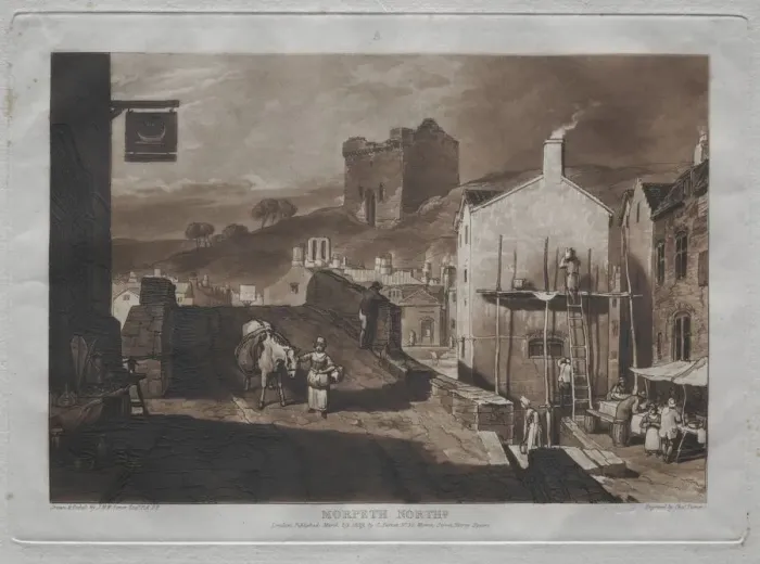 Framed Print : Liber Studiorum: Morpeth North. Creator: Joseph Mallord William Turner (British, 1775-1851) Framed Print : Liber Studiorum: Morpeth North. Creator: Joseph Mallord William Turner (British, 1775-1851)