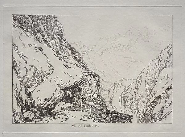 Liber Studiorum: Mt. St. Gothard. Creator: Joseph Mallord William Turner (British, 1775-1851)