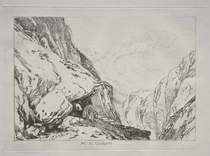 Framed Print : Liber Studiorum: Mt. St. Gothard. Creator: Joseph Mallord William Turner (British, 1775-1851) Framed Print : Liber Studiorum: Mt. St. Gothard. Creator: Joseph Mallord William Turner (British, 1775-1851)