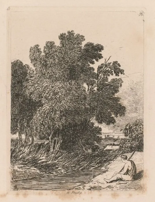 Framed Print : Liber Studiorum: Plate 16, A Study, 1838. Creator: John Sell Cotman (British, 1782-1842) Framed Print : Liber Studiorum: Plate 16, A Study, 1838. Creator: John Sell Cotman (British, 1782-1842)