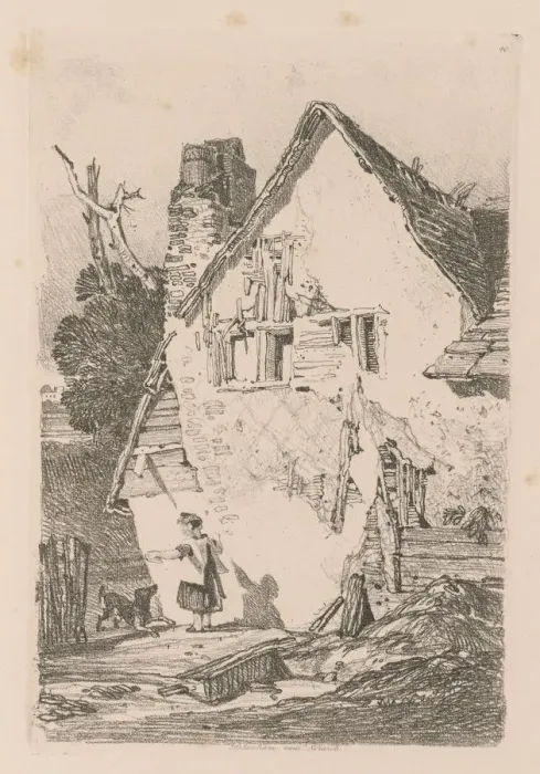 Framed Print : Liber Studiorum: Plate 40, Lakenham, near Norwich, 1838. Creator: John Sell Cotman (British
