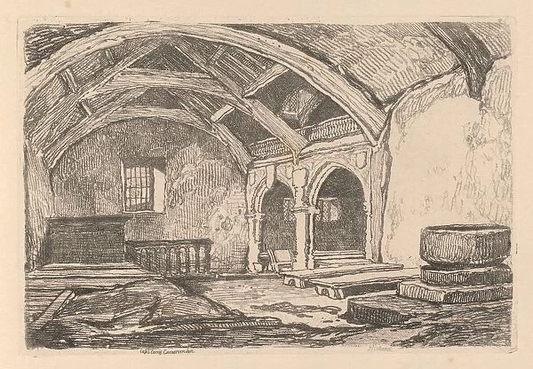 Liber Studiorum: Plate 42, Capel Carrig, Caernarvonshire, 1838. Creator: John Sell Cotman (British