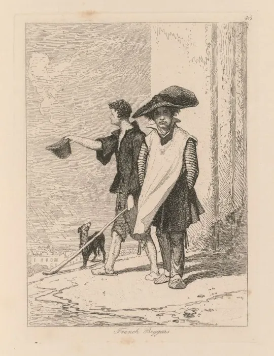 Framed Print : Liber Studiorum: Plate 45, French Beggars, 1838. Creator: John Sell Cotman (British, 1782-1842) Framed Print : Liber Studiorum: Plate 45, French Beggars, 1838. Creator: John Sell Cotman (British, 1782-1842)