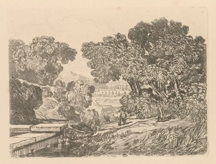 Framed Print : Liber Studiorum: Plate 9, A Study, 1838. Creator: John Sell Cotman (British, 1782-1842) Framed Print : Liber Studiorum: Plate 9, A Study, 1838. Creator: John Sell Cotman (British, 1782-1842)