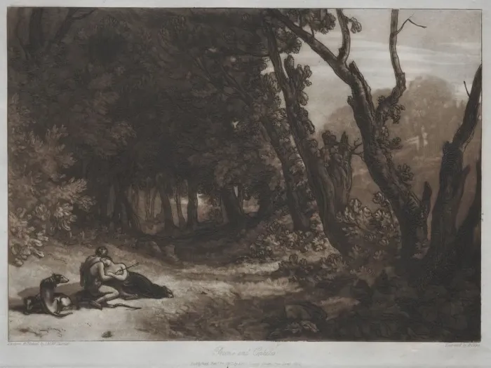 Framed Print : Liber Studiorum: Procris and Cephalus. Creator: Joseph Mallord William Turner (British, 1775-1851) Framed Print : Liber Studiorum: Procris and Cephalus. Creator: Joseph Mallord William Turner (British, 1775-1851)