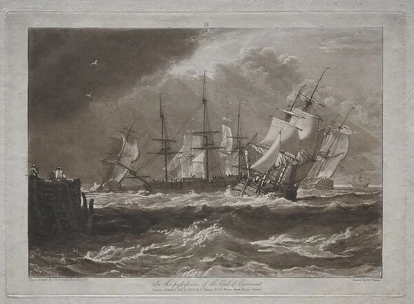 Liber Studiorum: Ships in a Breeze. Creator: Joseph Mallord William Turner (British, 1775-1851)