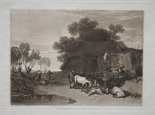 Liber Studiorum: The Straw Yard. Creator: Joseph Mallord William Turner (British, 1775-1851)
