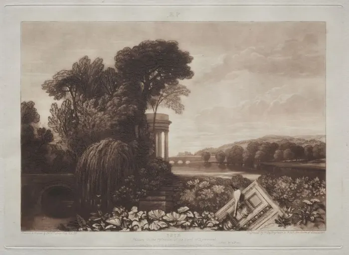 Framed Print : Liber Studiorum: Temple of Isis. Creator: Joseph Mallord William Turner (British, 1775-1851) Framed Print : Liber Studiorum: Temple of Isis. Creator: Joseph Mallord William Turner (British, 1775-1851)