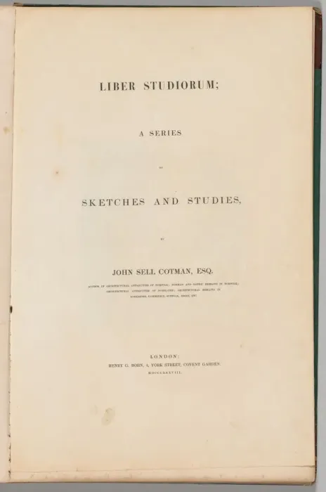 Framed Print : Liber Studiorum: Title Page, 1838. Creator: John Sell Cotman (British, 1782-1842) Framed Print : Liber Studiorum: Title Page, 1838. Creator: John Sell Cotman (British, 1782-1842)