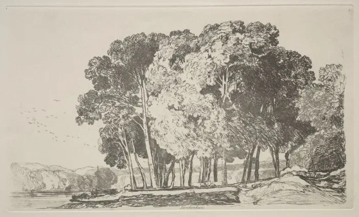 Framed Print : Liber Studiorum: Twickenham, 1838. Creator: John Sell Cotman (British, 1782-1842) Framed Print : Liber Studiorum: Twickenham, 1838. Creator: John Sell Cotman (British, 1782-1842)
