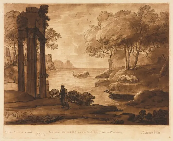 Framed Print : Liber Veritatis: No. 200, A View on the Sea Shore, with the Story of Jesus, 1777. Creator Framed Print : Liber Veritatis: No. 200, A View on the Sea Shore, with the Story of Jesus, 1777. Creator