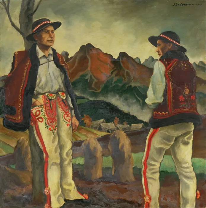 Framed Print : Liberated territory, 1941. Creator: Jan Ladvenica Framed Print : Liberated territory, 1941. Creator: Jan Ladvenica