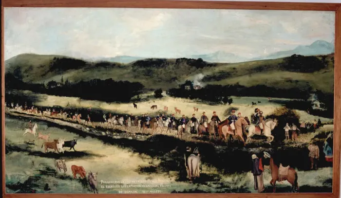 Framed Print : The liberation army after the victory of Boyaca in 1819, with Simon Bolivar Framed Print : The liberation army after the victory of Boyaca in 1819, with Simon Bolivar