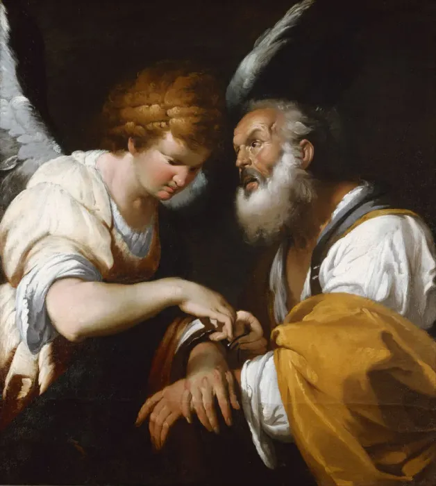 Framed Print : The Liberation of Saint Peter, c. 1635. Artist: Strozzi, Bernardo (1581-1644)