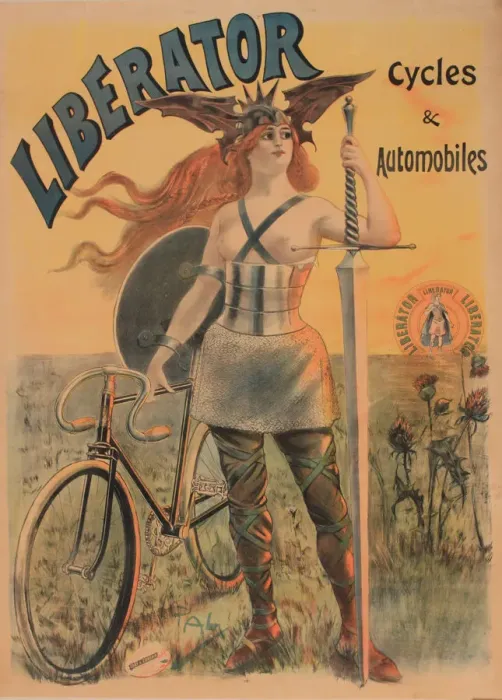 Framed Print : Liberator Cycles, ca 1899 Framed Print : Liberator Cycles, ca 1899