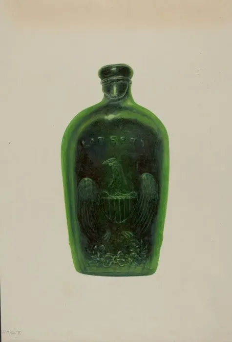 Framed Print : Liberty Bottle, 1935 / 1942. Creator: Maud M Holme Framed Print : Liberty Bottle, 1935 / 1942. Creator: Maud M Holme