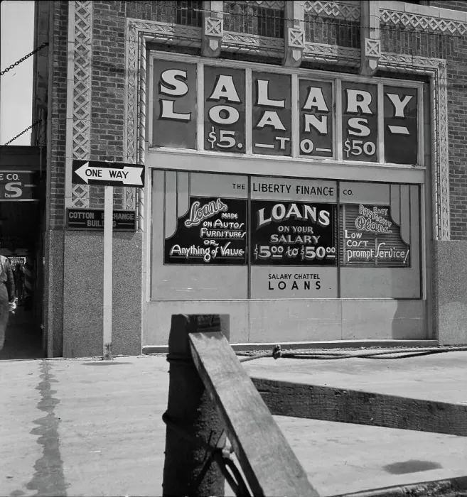 Framed Print : Liberty Finance Company, Oklahoma City, Oklahoma, 1937. Creator: Dorothea Lange Framed Print : Liberty Finance Company, Oklahoma City, Oklahoma, 1937. Creator: Dorothea Lange