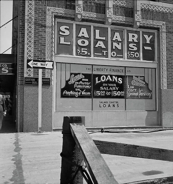 Liberty Finance Company, Oklahoma City, Oklahoma, 1937. Creator: Dorothea Lange