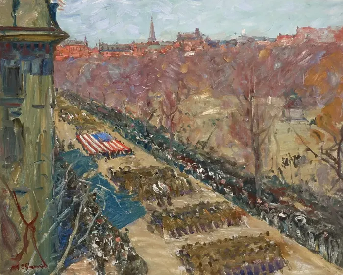 Framed Print : Liberty Loan Parade, 1918. Creator: Arthur Clifton Goodwin Framed Print : Liberty Loan Parade, 1918. Creator: Arthur Clifton Goodwin