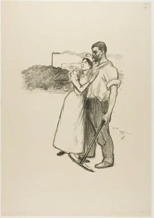 Framed Print : Libertys Last Refuge, July 1894. Creator: Theophile Alexandre Steinlen