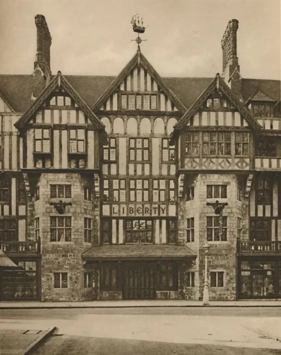 Framed Print : Part of Libertys Tudor Building in Great Marlborough Street, c1935. Creator: Joel Framed Print : Part of Libertys Tudor Building in Great Marlborough Street, c1935. Creator: Joel
