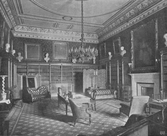 Framed Print : The Library, 1903, (1903) Framed Print : The Library, 1903, (1903)