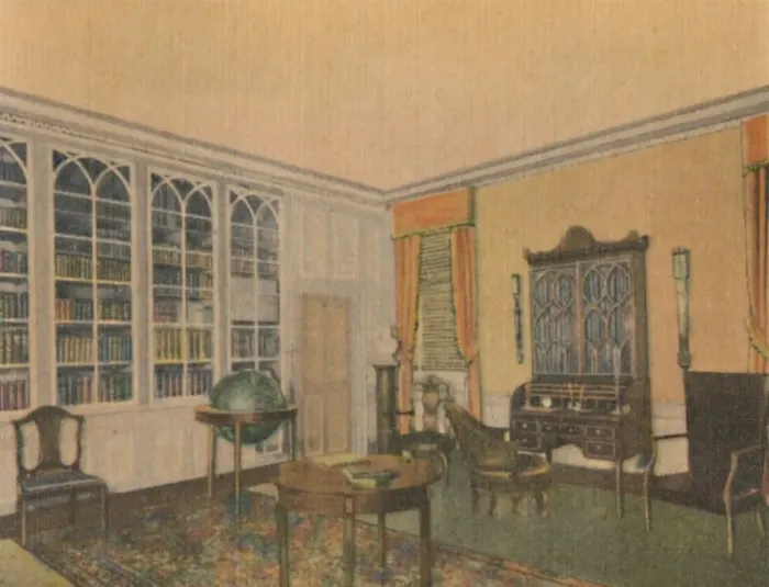 Framed Print : The Library, 1946 Framed Print : The Library, 1946