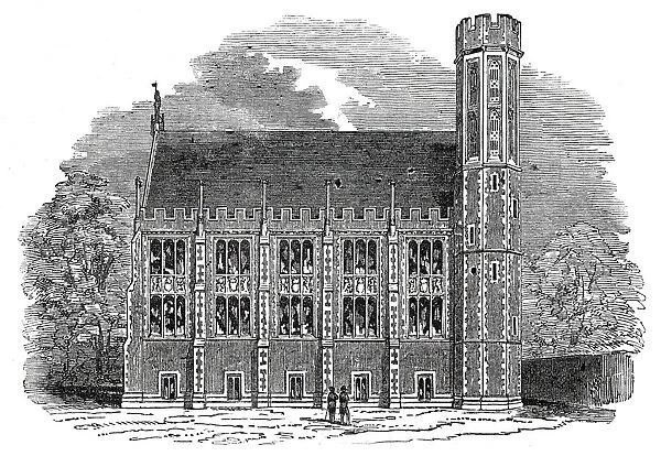 The Library, Lincolns Inn New Buildings, 1845. Creator: Unknown