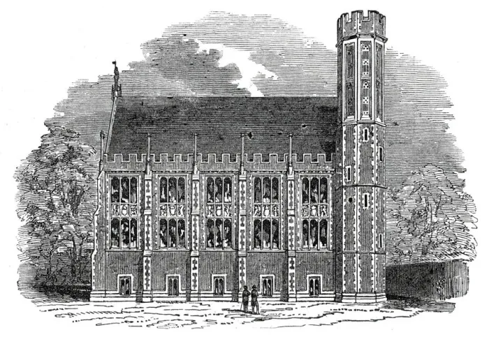 Framed Print : The Library, Lincolns Inn New Buildings, 1845. Creator: Unknown Framed Print : The Library, Lincolns Inn New Buildings, 1845. Creator: Unknown