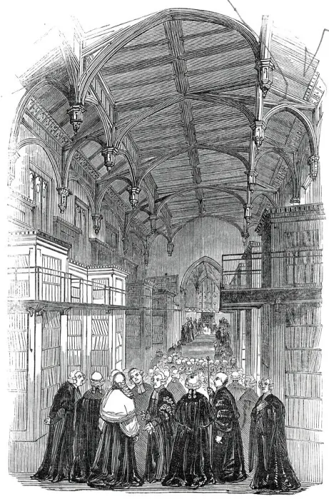 Framed Print : The Library - presentation of the address, Lincolns Inn New Buildings, 1845 Framed Print : The Library - presentation of the address, Lincolns Inn New Buildings, 1845