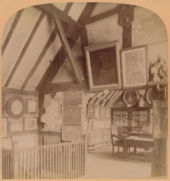 The Library in Shakespeares House, Stratford-on-Avon, England, 1900
