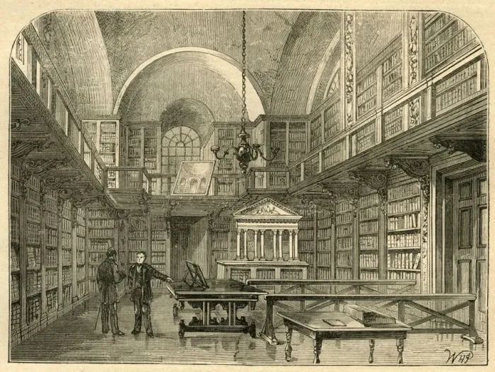 Framed Print : The Library of St. Paul s, 1897. Creator: Unknown Framed Print : The Library of St. Paul s, 1897. Creator: Unknown