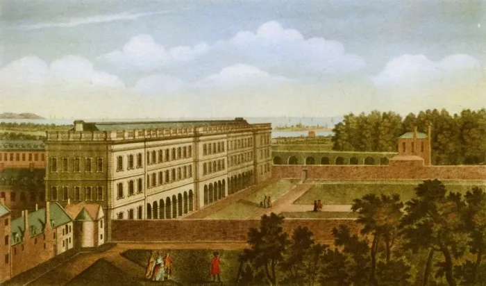 Framed Print : The Library of Trinity College, Dublin, c1760, (1943). Creator: Robert Sayer Framed Print : The Library of Trinity College, Dublin, c1760, (1943). Creator: Robert Sayer
