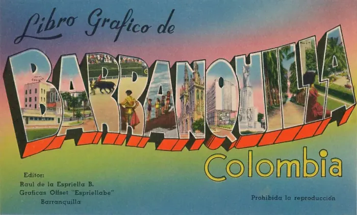 Framed Print : Libro Grafico de Barranquilla Colombia, c1940s Framed Print : Libro Grafico de Barranquilla Colombia, c1940s