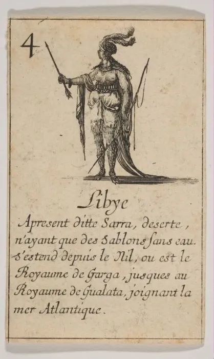 Framed Print : Libye, 1644. Creator: Stefano della Bella Framed Print : Libye, 1644. Creator: Stefano della Bella