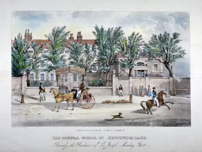 Framed Print : The Licensed Victuallers School, Kennington Lane, Lambeth, London, c1841. Artist Framed Print : The Licensed Victuallers School, Kennington Lane, Lambeth, London, c1841. Artist