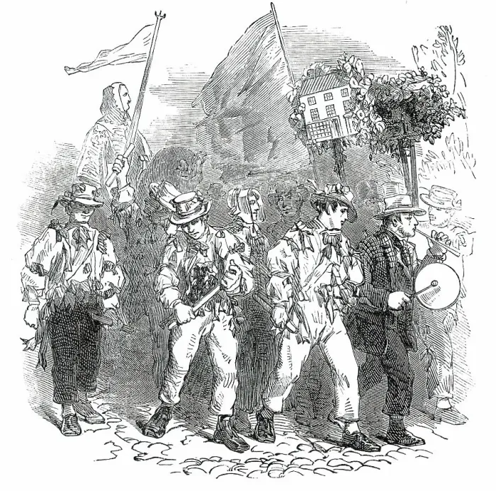 Framed Print : Lichfield Greenhill Bower - the Morris Dancers, 1850. Creator: Unknown. Lichfield Greenhill Bower - the Morris Dancers, 1850. Creator: Unknown Framed Print : Lichfield Greenhill Bower - the Morris Dancers, 1850. Creator: Unknown. Lichfield Greenhill Bower - the Morris Dancers, 1850. Creator: Unknown