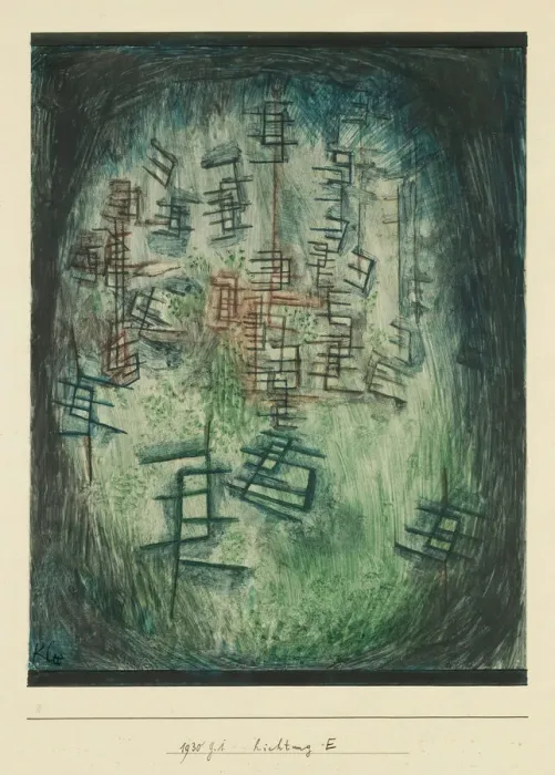 Framed Print : Lichtung E (Clearing E), 1930. Creator: Klee, Paul (1879-1940) Framed Print : Lichtung E (Clearing E), 1930. Creator: Klee, Paul (1879-1940)